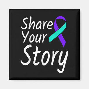 Aimant Partagez votre histoire Prévention du suicide Ribb