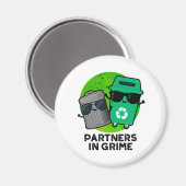 Aimant Partenaires Dans Grime Funky Trash Pun (Recto/Verso)