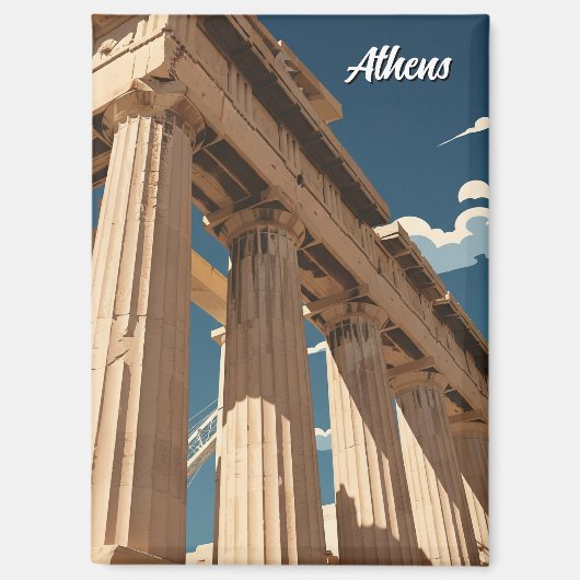 Aimant Parthenon d'Athènes (Recto)