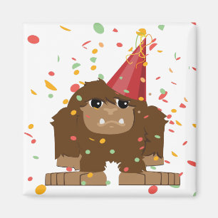 Aimant Parti Confetti Sasquatch Bigfoot