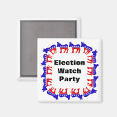 Aimant Parti démocrate de surveillance des élections (Recto/Verso)