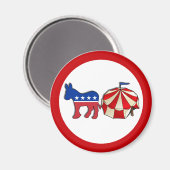 Aimant Parti démocratique Circus Donkey (Recto/Verso)