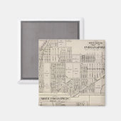Aimant Partie nord-est d'Indianapolis (Recto/Verso)