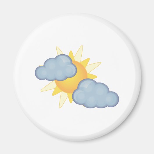 Aimant partiellement nuageux (Devant)