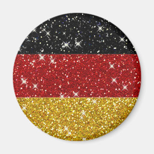 Aimant Parties scintillant Allemagne Drapeau avec étincel