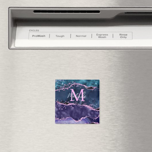 Aimant Parties scintillant bleue et violet marine Agate m (In Situ (Lave-vaisselle))