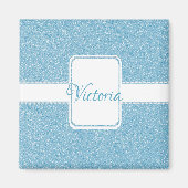 Aimant Parties scintillant bleue Personnaliser l'aimant (Devant)