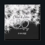 Aimant Parties scintillant d'anniversaire du 30e mariage<br><div class="desc">Conception</div>