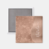 Aimant Parties scintillant d'argent Glam Bling Métallo pe (Recto/Verso)