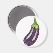 Aimant Parties scintillant Eggplant (Recto/Verso)