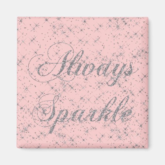 Aimant Parties scintillant en argent étincelante (Devant)