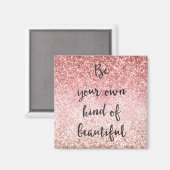 Aimant Parties scintillant Glam Glitzy rose Fille Étincel (Recto/Verso)