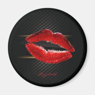 Aimant Parties scintillant moderne et élégante lèvres rou