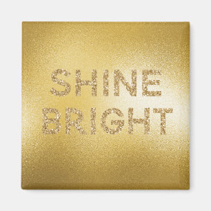 Aimant Parties scintillant or jaune brillant citation bri
