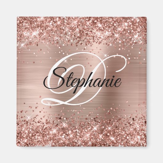 Aimant Parties scintillant or Rose brillant Foil Fancy Mo (Devant)