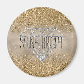 Aimant Parties scintillant or Silver Diamond brillant (Devant)