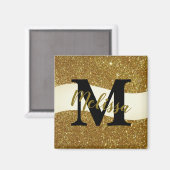 Aimant Parties scintillant personnalisée (Recto/Verso)