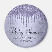 Aimant Parties scintillant pourpre de séchage | Lavender (Devant)