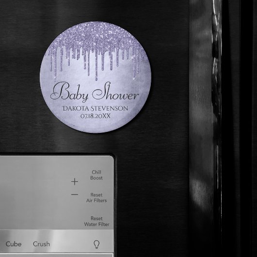 Aimant Parties scintillant pourpre de séchage | Lavender