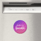 Aimant Parties scintillant rose et pourpre étincelante Né (In Situ (Lave-vaisselle))