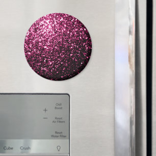 Aimant Parties scintillant rose foncé brillant