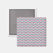 Aimant Parties scintillant rose Motif ZigZag (Recto/Verso)
