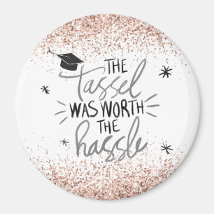 Aimant Parties scintillant rose Tassel vaut la peine d'ê