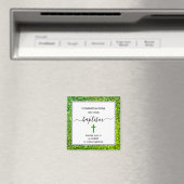 Aimant Parties scintillant verte Félicitations ADULTE BAP (In Situ (Lave-vaisselle))