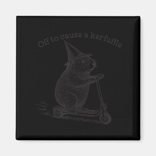 Aimant Partir pour causer une agitation Funny Groundhog S (Devant)