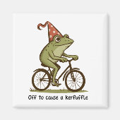 Aimant Partir pour causer une pagaille Grenouille Sarcast (Devant)