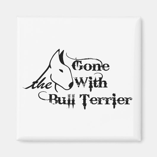 Aimant Partis avec les amoureux de les chiens du BULL TER (Devant)