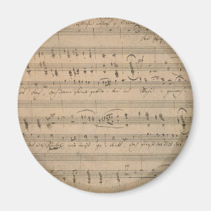 Aimant Partition antique de 1822, Chanson du vieil homme