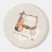 Aimant Partition de violon Cream (Devant)