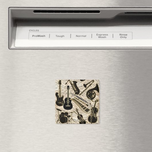 Aimant Partition et instruments Black/Gold ID481 (In Situ (Lave-vaisselle))