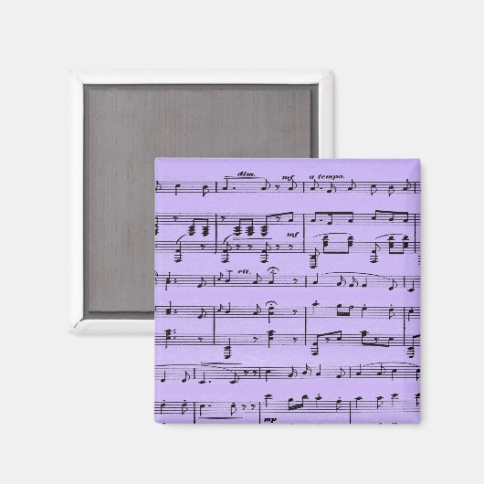 Aimant Partition violette (Recto/Verso)