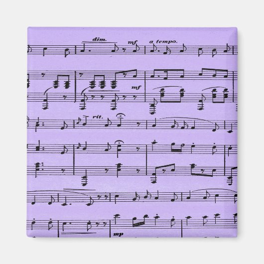 Aimant Partition violette (Devant)