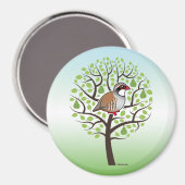 Aimant Partridge dans un arbre à poires (Recto/Verso)