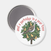 Aimant Partridge dans un arbre à poires (Recto/Verso)