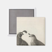 Aimant Partridge masculin et féminin de Californie (Recto/Verso)