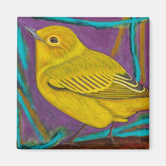 Aimant Paruline jaune (Devant)