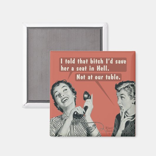 Aimant Pas à notre table. (Recto/Verso)