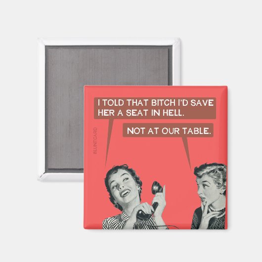 Aimant Pas à notre table. (Recto/Verso)