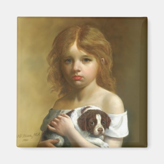 Aimant Pas à vendre chiot (Devant)