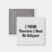 Aimant Pas besoin de religion (Recto/Verso)