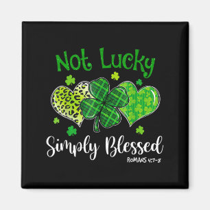 Aimant Pas chanceux simplement béni Shamrock chrétien St