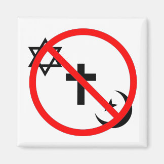 Aimant Pas d'accueil religieux ici