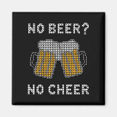 Aimant Pas de bière pas de joie Sweatshirt laid (Devant)