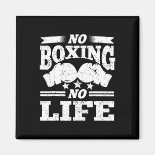 Aimant Pas de boxe Pas de vie Gants de boxe Gants de boxe