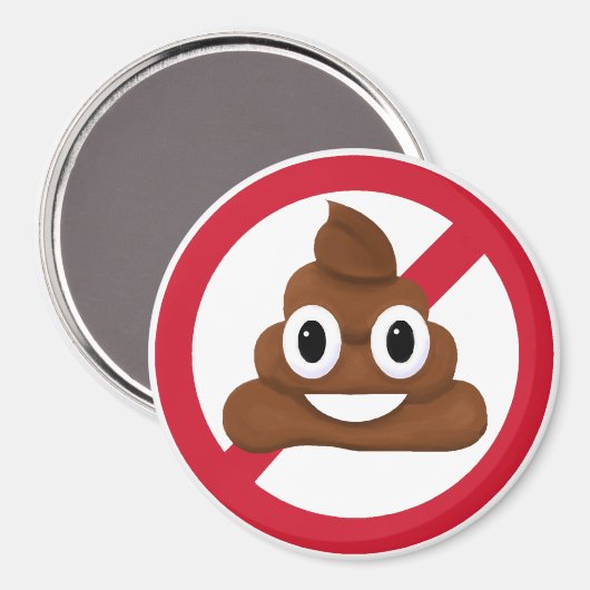 Aimant Pas de caca (Recto/Verso)