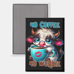 Aimant Pas de café, pas de travail